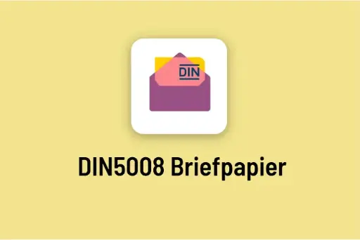 D9T Odoo App: DIN 5008 Briefpapier